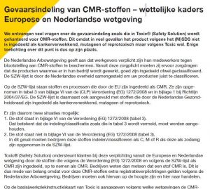 Geeft het (M)SDS wel altijd de juiste gevaarsindeling aan?